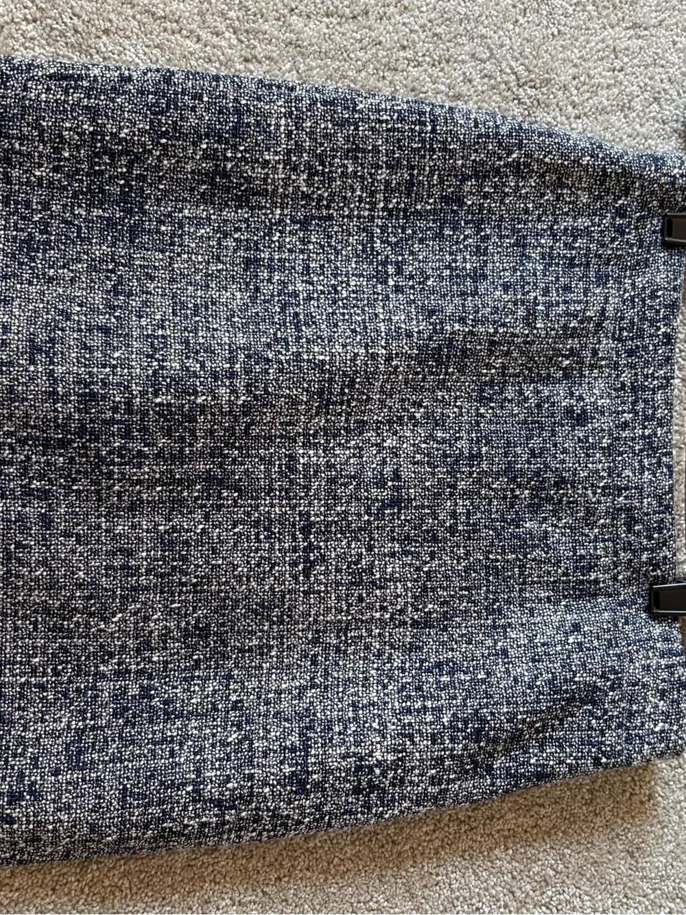 J. Crew Navy Tweed Pencil Skirt